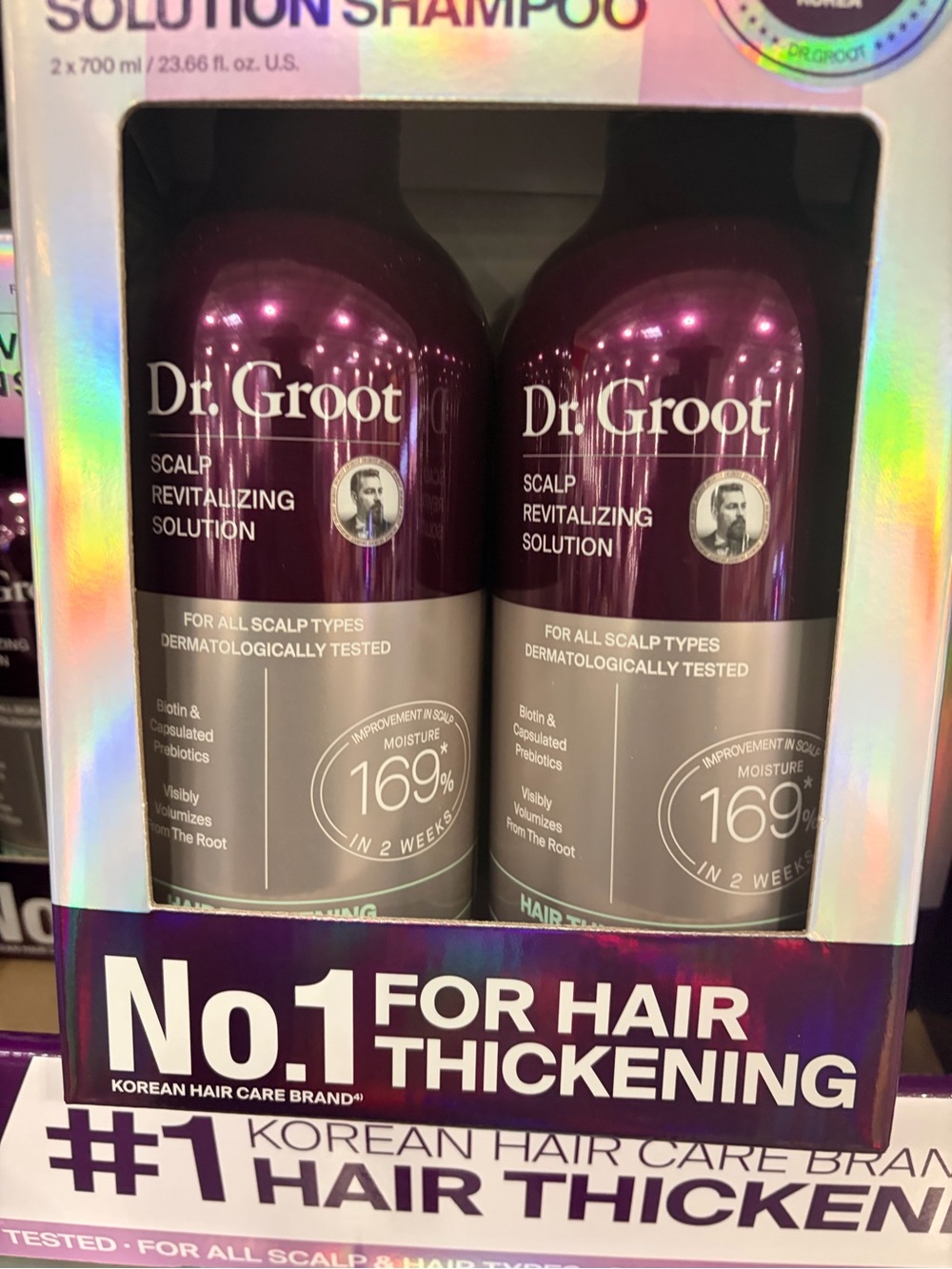 Dr.Groot Scalp Revitalizing Solution Shampoo - value pack duo No1 on Korea new